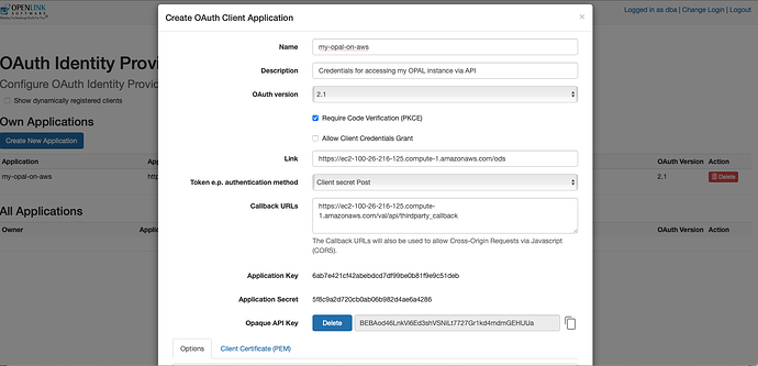Credentials Issue Page