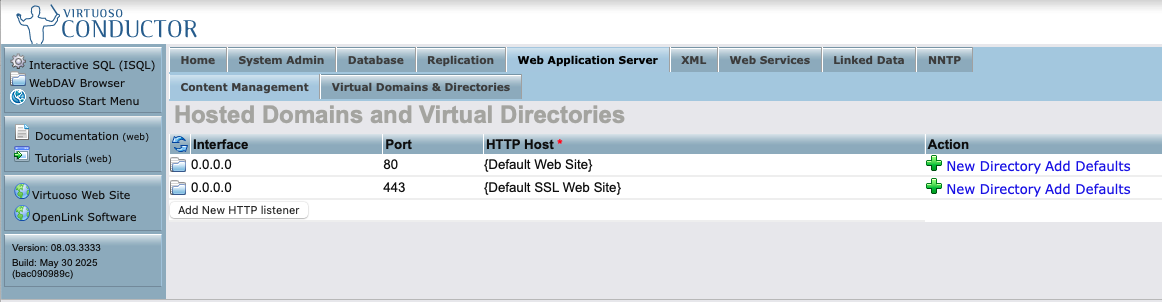 HTTP Server Virtual Domains